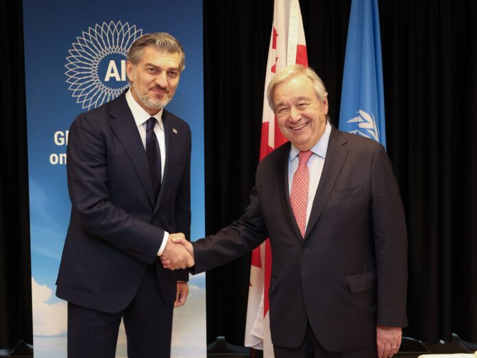 In Geneva, Kavelashvili Addresses UN AI Dialogue, Meets UN Secretary-General Guterres - Civil Georgia