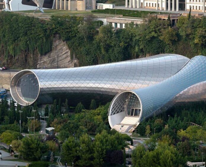 ‘Rike Tubes,’ UNM-Era Modern Structures That Never Opened, Being Demolished in Tbilisi  - Civil Georgia