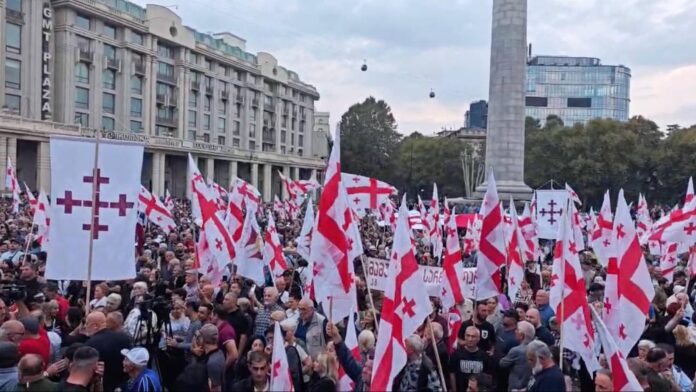 Far-Right Rally Against Eagle Hills, Launch Movement to ‘Protect Georgian Lands’ - Civil Georgia
